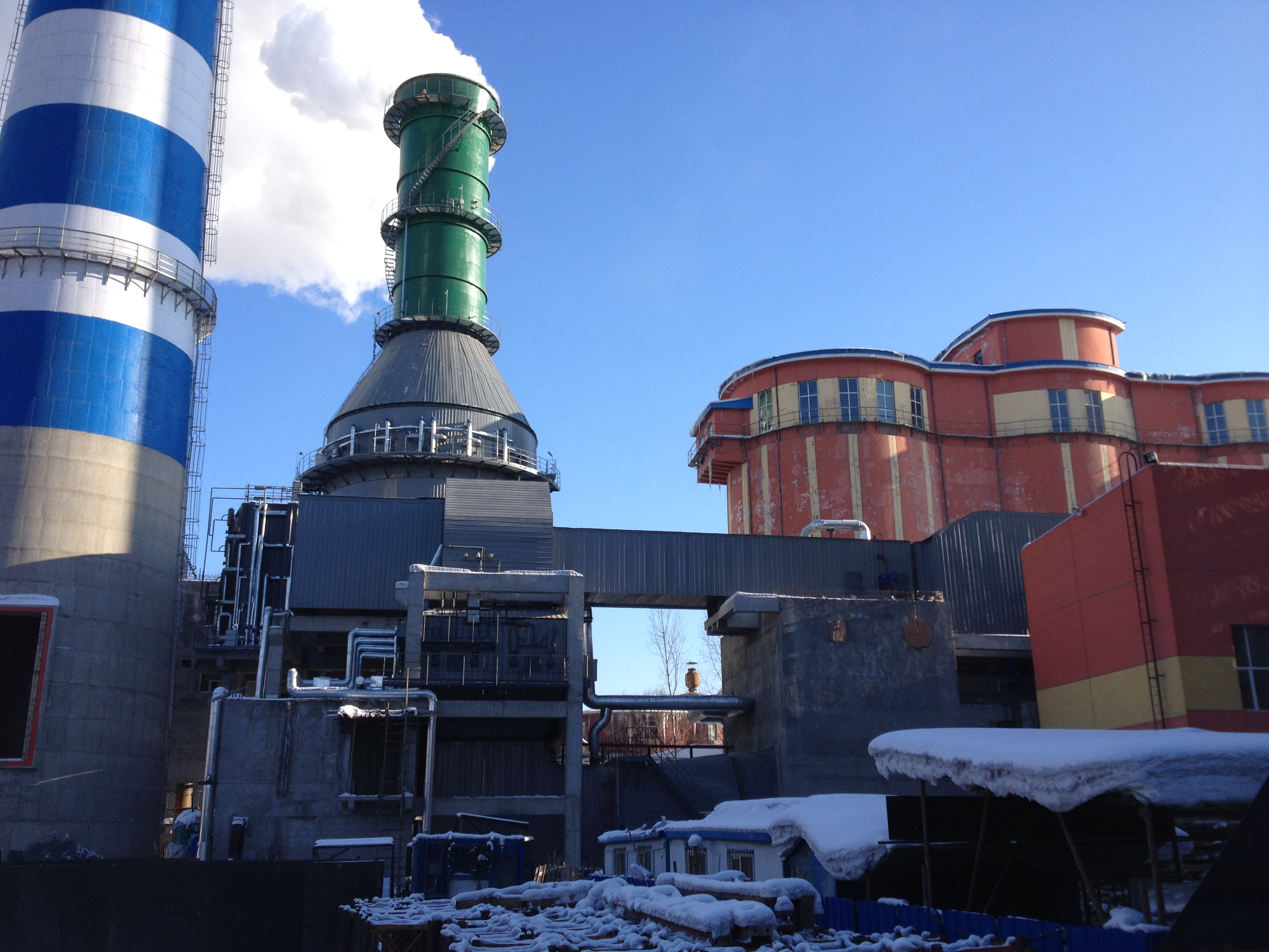 低溫省煤器工程現(xiàn)場