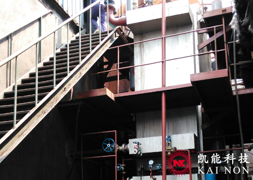 凱能窯爐余熱鍋爐項(xiàng)目現(xiàn)場(chǎng)