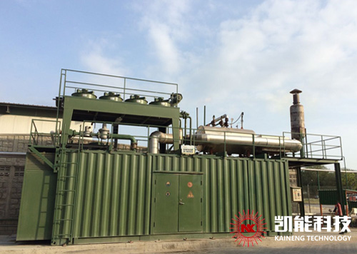 沼氣發(fā)電機組余熱利用項目現(xiàn)場