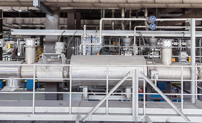 鋰電池行業(yè)爐窯余熱鍋爐項(xiàng)目現(xiàn)場